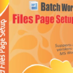 Batch Word Files Page Setup