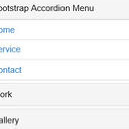 Bootstrap Accordion Menu Extension WYSIWYG Web Builder