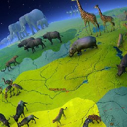 3PlaneSoft Animal World 3D Screensaver