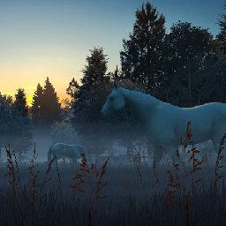 3PlaneSoft Fog Horses 3D Screensaver