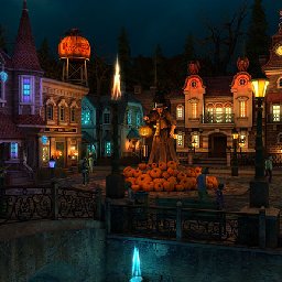 3PlaneSoft Halloween Village 3D Screensaver 11% OFF