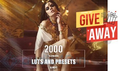 100 Filmmaking LUTs and Presets Bundle Giveaway