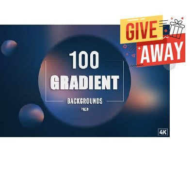 100 Gradient Backgrounds by Eldamar Studio Giveaway