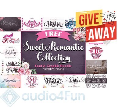 Sweet Romantic Collection Font & Graphic Bundl Giveaway Free Download