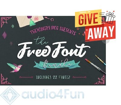 TheHungryJPEG Free Font Bundle Giveaway