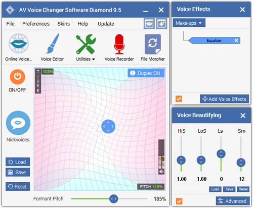 Click to view AV Voice Changer Software Diamond 8.0.17 screenshot