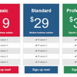 Pricing Tables Extension WYSIWYG Web Builder 40% OFF