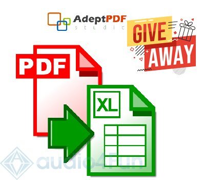 Adept PDF To Excel Converter Giveaway