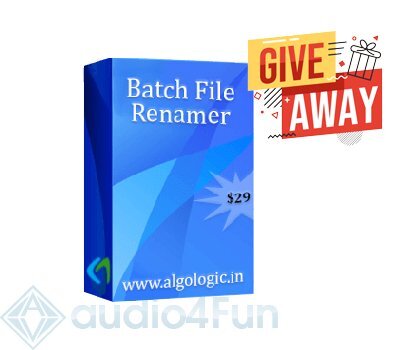 AlgoLogic Batch File Renamer Giveaway Free Download