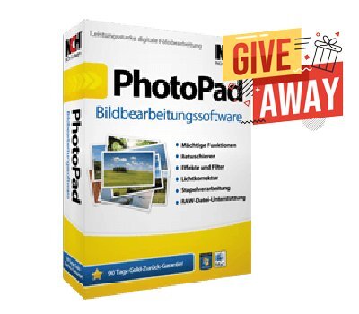 PhotoPad Photo Editor Giveaway for Windows & Mac Giveaway Free Download